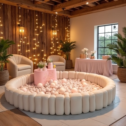 Wedding reception kids play zone